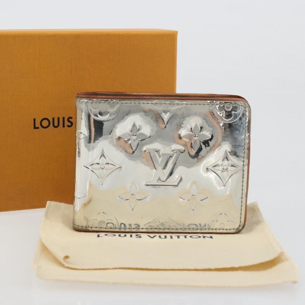 Louis Vuitton Mirror Portefeuille Slender Bifold Wallet Silver - Picture 10 of 16